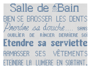 Affiche « Salle de bain »