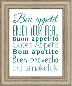 Affiche « Bon appétit »