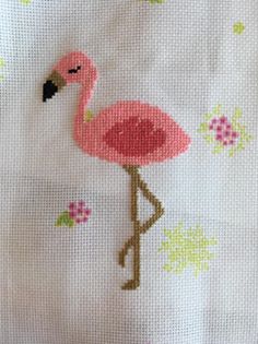 flamand rose broderie 