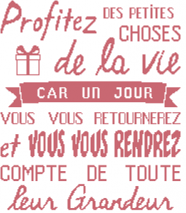 Affiche « Profitez de la vie »